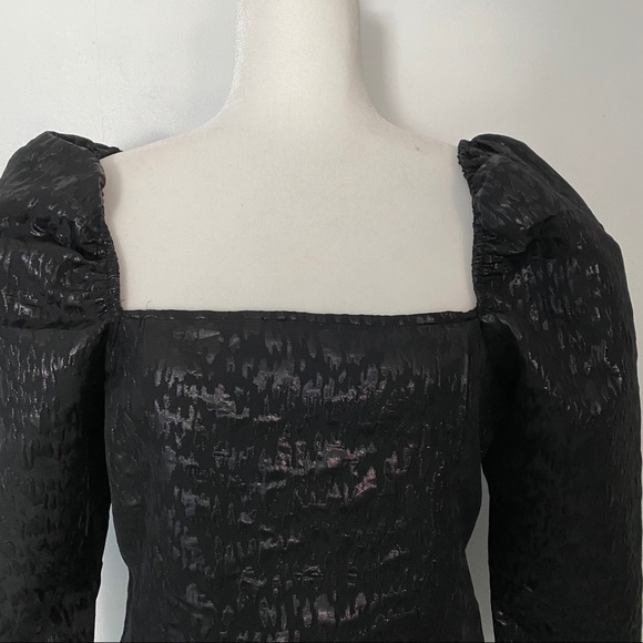 H&M Square Neck Puff Long Sleeve Formal Top - Picture 2 of 9